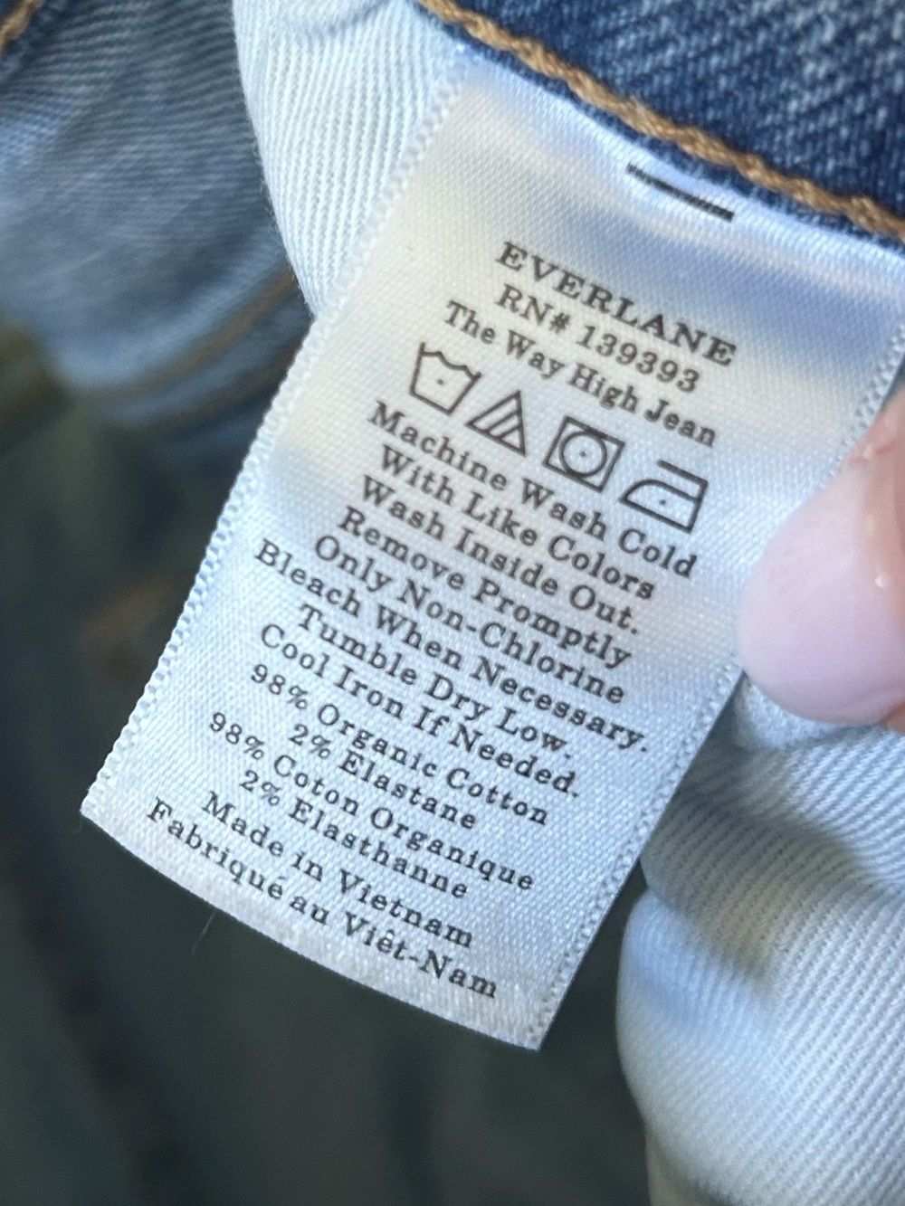Everlane Way High Jean Light Wash Straight Leg Jeans 26 - Picture 4 of 8